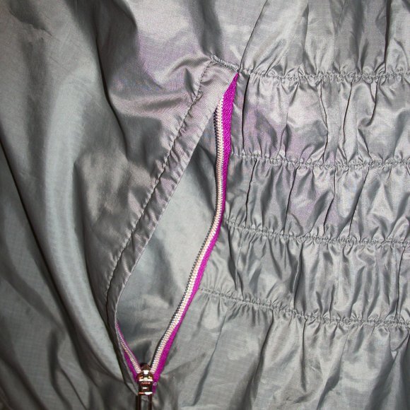 NIKE GOLF Sz L Activewear Full Zip Vest Purple Gray Inside Zip Pockets - Picture 4 of 9